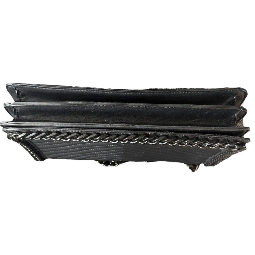Aldo Greenwald black quilted chain detail crossbody bag - Picture 9 of 12